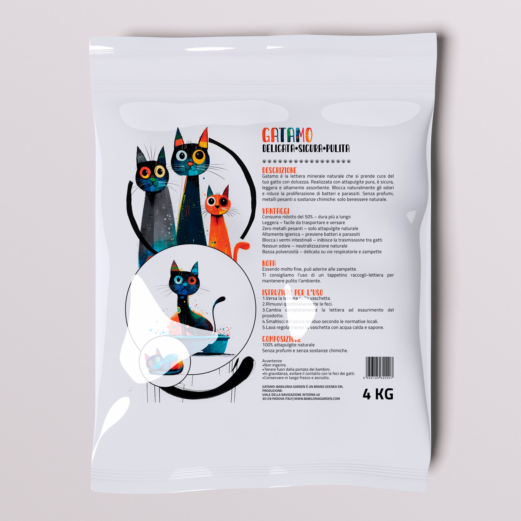 LETTIERA GATAMO DA 4 KG